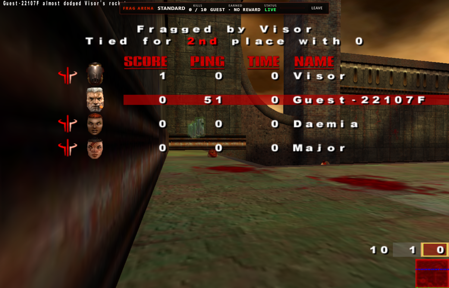 FRAG Arena gameplay — Arena Gate