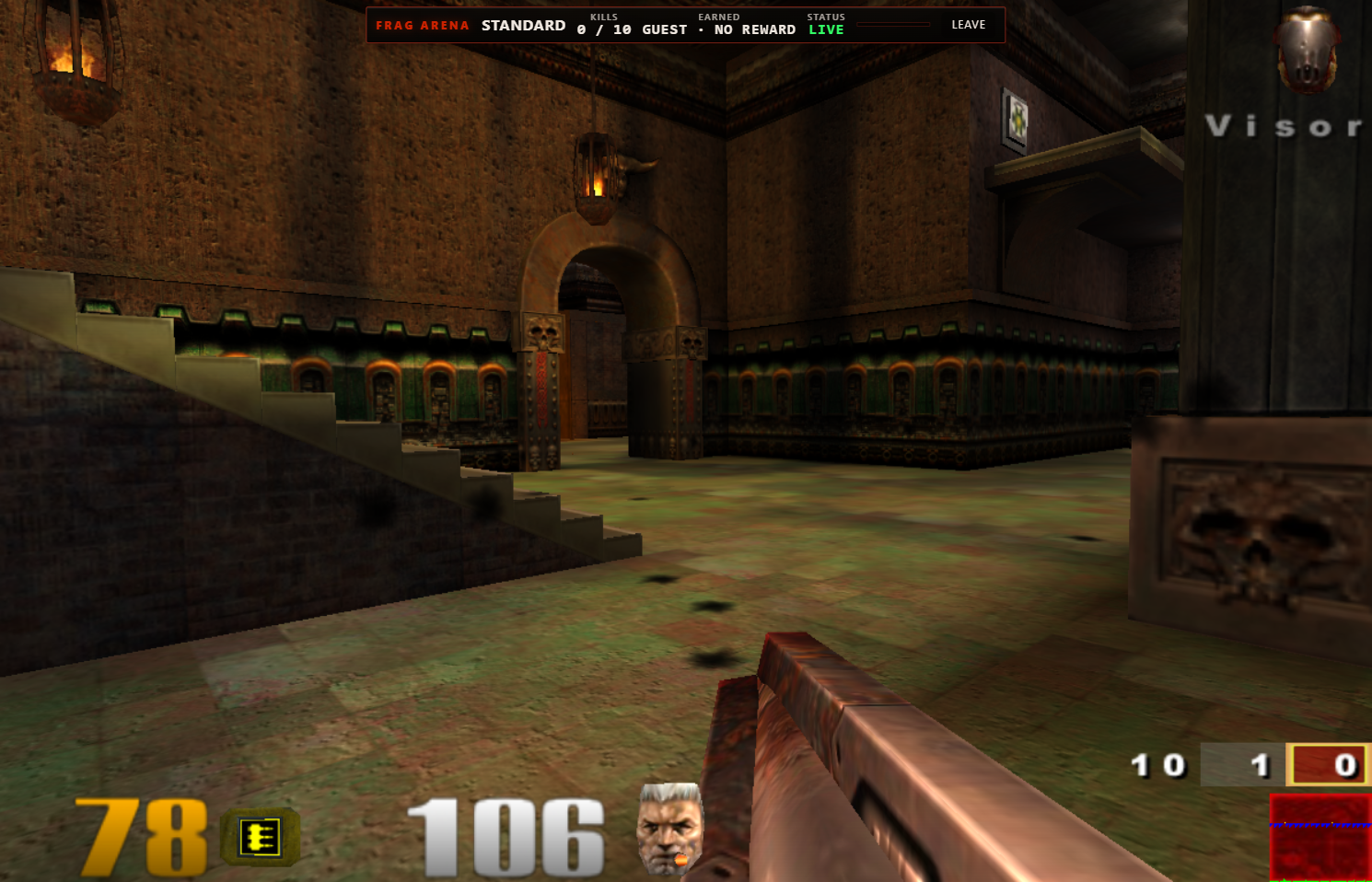 FRAG Arena gameplay — Temple of Retribution